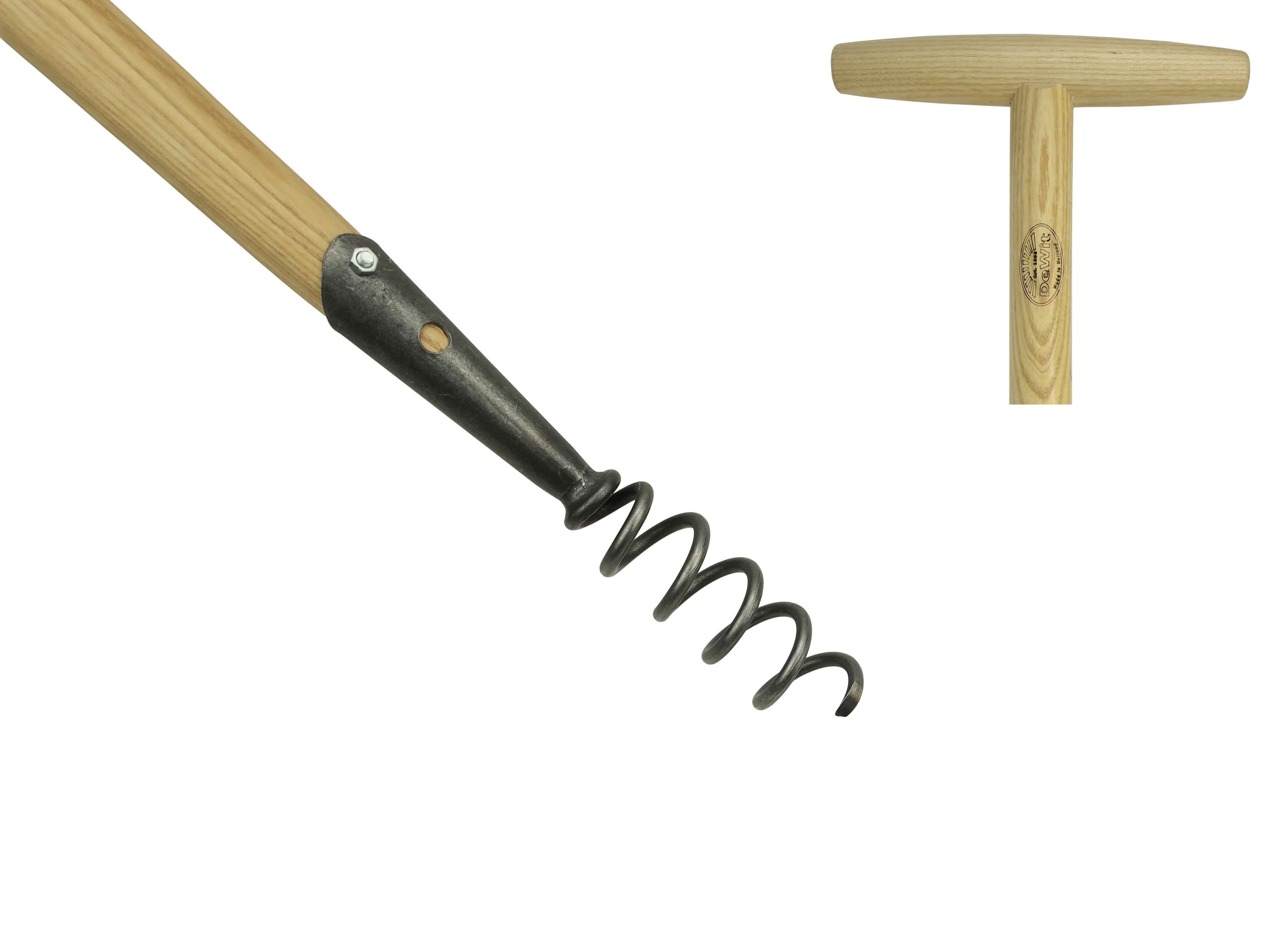 Dandelion corkscrew weeder with 80cm T-handle